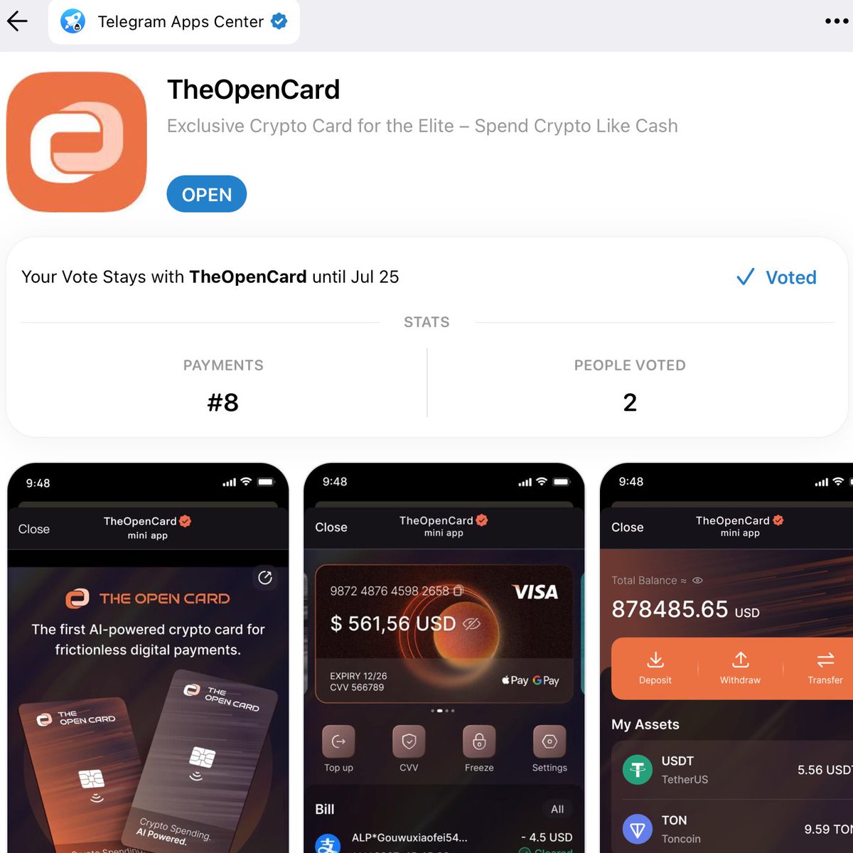 TheOpenCard tweet media