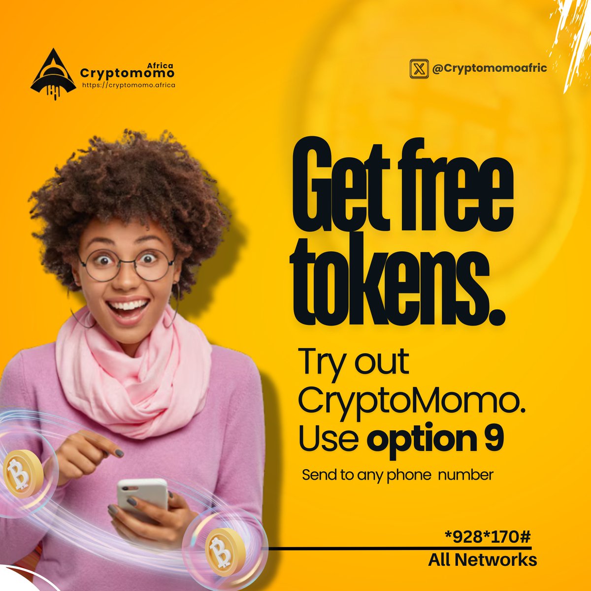 Get free tokens to try out CryptoMomo!
Yes, you read that right—no strings attached.
We’re making crypto simple, secure, and accessible to everyone.
Just dial *928*170# and choose Option 9 to claim your free tokens.
#ussd #FintechGhana 
<a href="/ayahq_/">AyaHQ (Techstars '23)</a> <a href="/LiskHQ/">Lisk</a> <a href="/Lisk/">Lisk - @LiskHQ</a>
