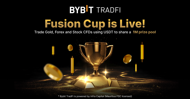 Bybit_Official's tweet photo. 🏁Join Bybit Tradfi Fusion Cup!

🔥Now you can trade gold, forex, commodities, indices and stocks —all using USDT, all in one place!

🚨Plus win from 1,000,000 USDT Prize Pool!