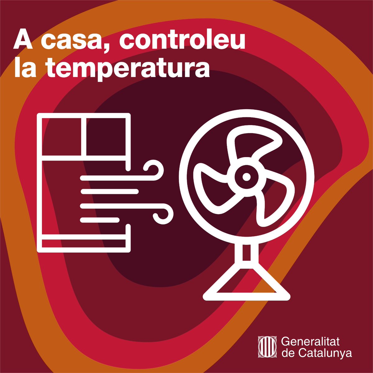 Degut a l’augment de temperatures en algunes zones:

💧 Hidrateu-vos freqüentment
🚴‍♀️ Limiteu l’activitat física durant les hores de més calor
🧴 Utilizeu protecció solar i ulleres de sol
🍉 Vigileu l’alimentació
🪭 Controleu la temperatura
🌳 Eviteu el sol directe