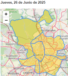 Para hoy, jueves, prevemos que la #calidaddelaire será regular 🙄 en todas las zonas de la ciudad de Madrid 👉 madrid.es/go/CalidadAire…