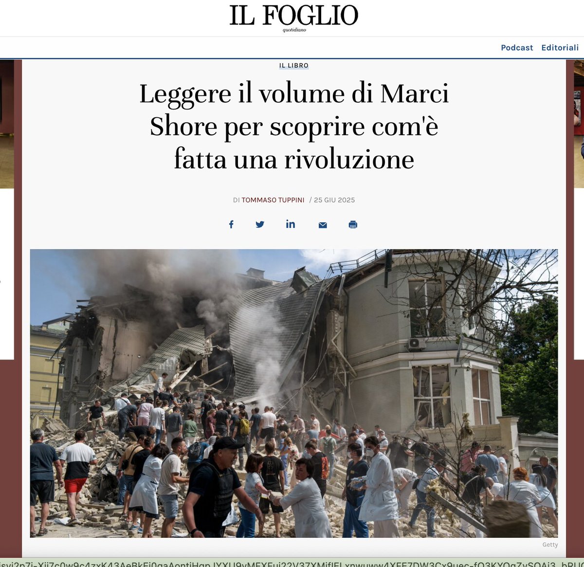Leggere il volume di Marci Shore per scoprire com’è fatta una rivoluzione ilfoglio.it/cultura/2025/0… via <a href="/ilfoglio_it/">Il Foglio</a>