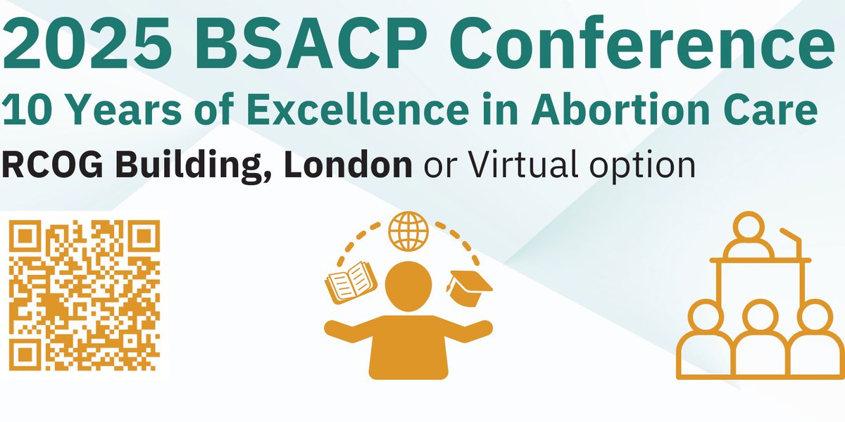 Tickets for the 2025 Annual BSACP Conference are now on sale! Sign up today for our 10 year celebration and hear all about clinical updates and what is on the horizon for abortion care in the UK and beyond.

🎫bsacp.org.uk/event/2025-bsa…