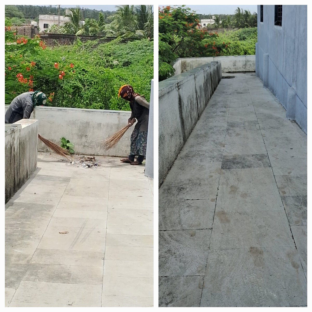 આજરોજ ખોડાદા ગામે સાયક્લોન શેલ્ટર ની સફાઈ કામગીરી કરવામાં આવી.