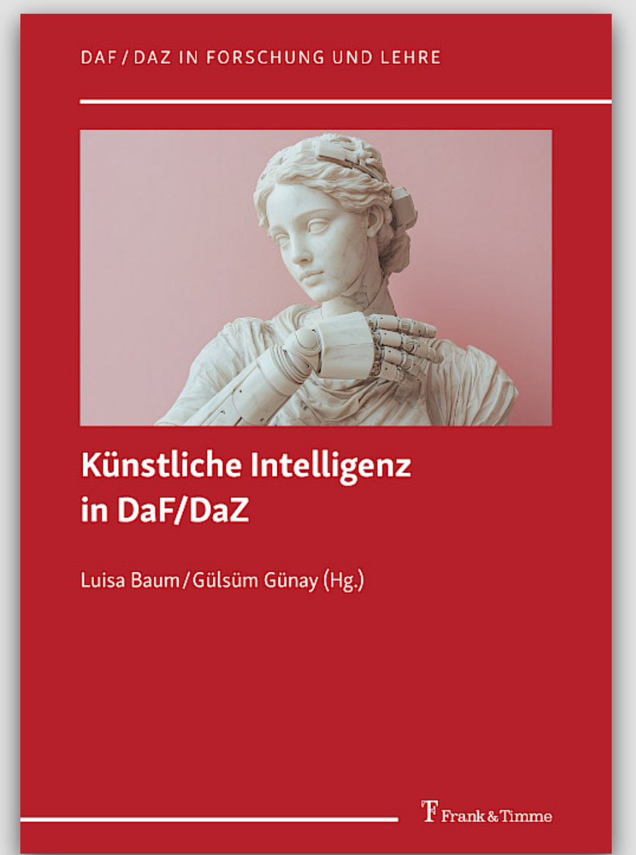 Unser Beitrag ist da! ✨📘

Mit Gesa Gunkel über KI im Fachunterricht geschrieben: Wie kann generative KI Textverstehen fördern &amp; Lernen individualisieren?

➡️ Jetzt im Band „KI in DaF/DaZ“
frank-timme.de/de/programm/pr… 

#Diklusion #KIimUnterricht #Textverstehen #DaF #DaZ