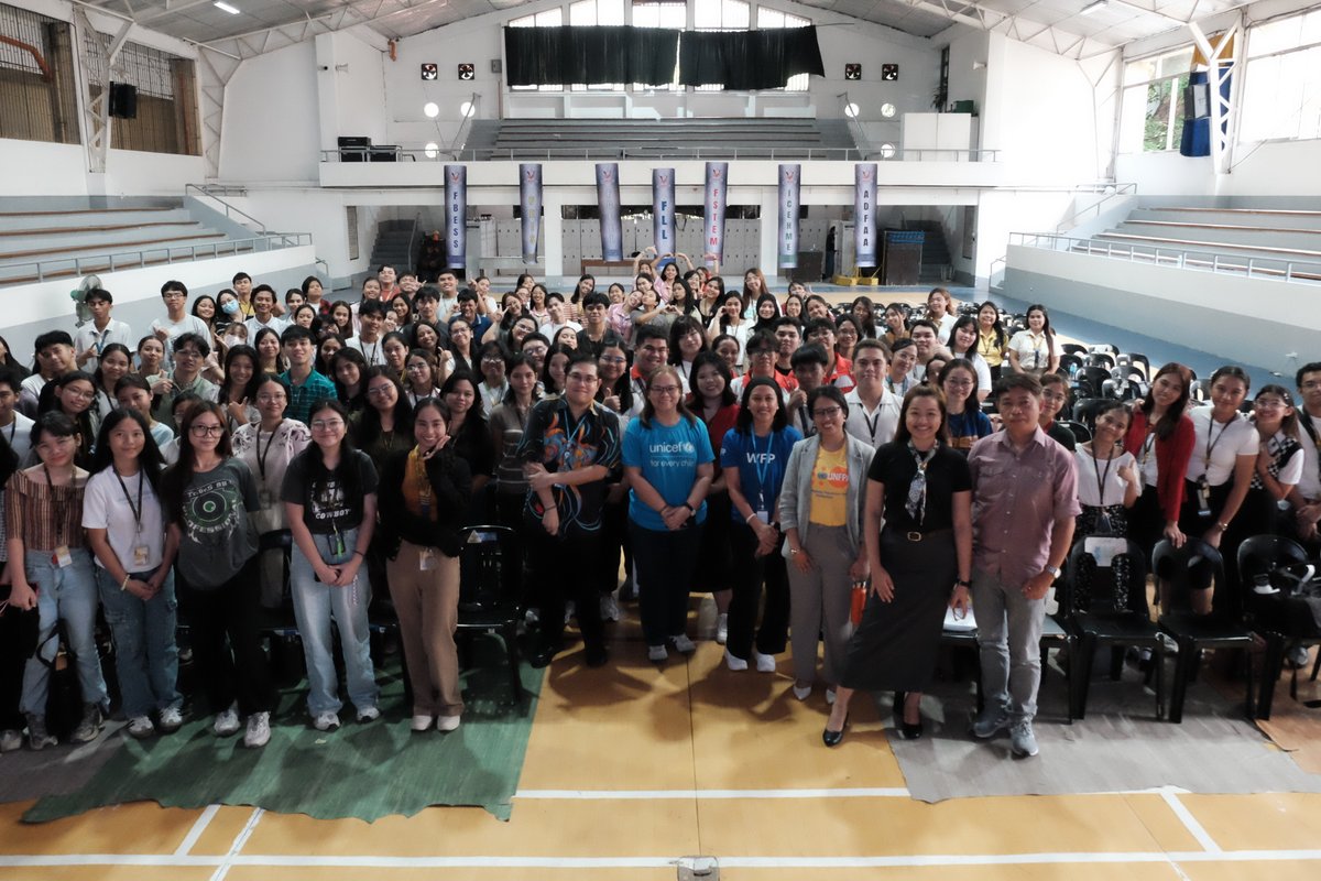 UN Philippines (@unphilippines) on Twitter photo #LeavingNoOneBehind begins in the classroom!
Passionate students from <a href="/PNUSystem/">PNUOfficial</a> are reimagining inclusive learning spaces where every learner feels seen and supported.
Let’s amplify #YouthVoices to redesign #EducationForAll. 🎓
🗣️ Join the conversation! #LeavingNoOneBehind begins in the classroom!
Passionate students from <a href="/PNUSystem/">PNUOfficial</a> are reimagining inclusive learning spaces where every learner feels seen and supported.
Let’s amplify #YouthVoices to redesign #EducationForAll. 🎓
🗣️ Join the conversation!