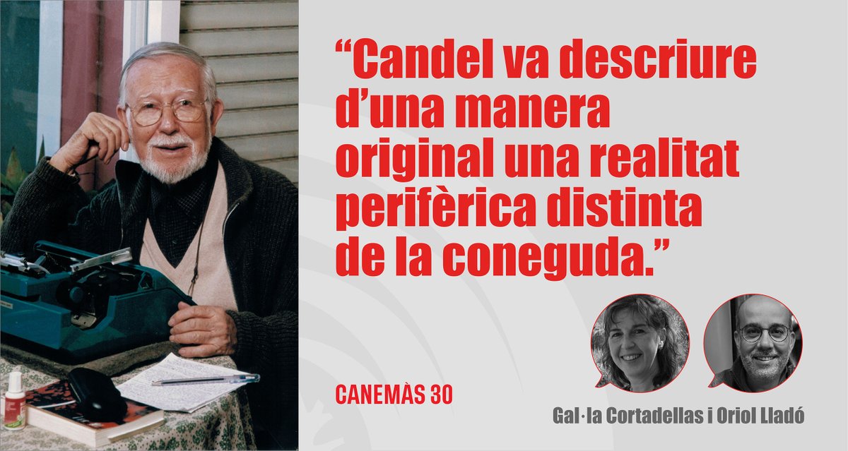 ✊<a href="/Gal_laCB/">Gal·la Cortadellas</a> i <a href="/oriollado/">Oriol Lladó</a> reflexionen en el #Canemàs30 sobre la vigència del discurs de Paco Candel en la Catalunya contemporània.

😍Fes-te subscriptor de la revista: canemas@ens.cat
📕Vint articles i dos dossiers cada any per només 20 €