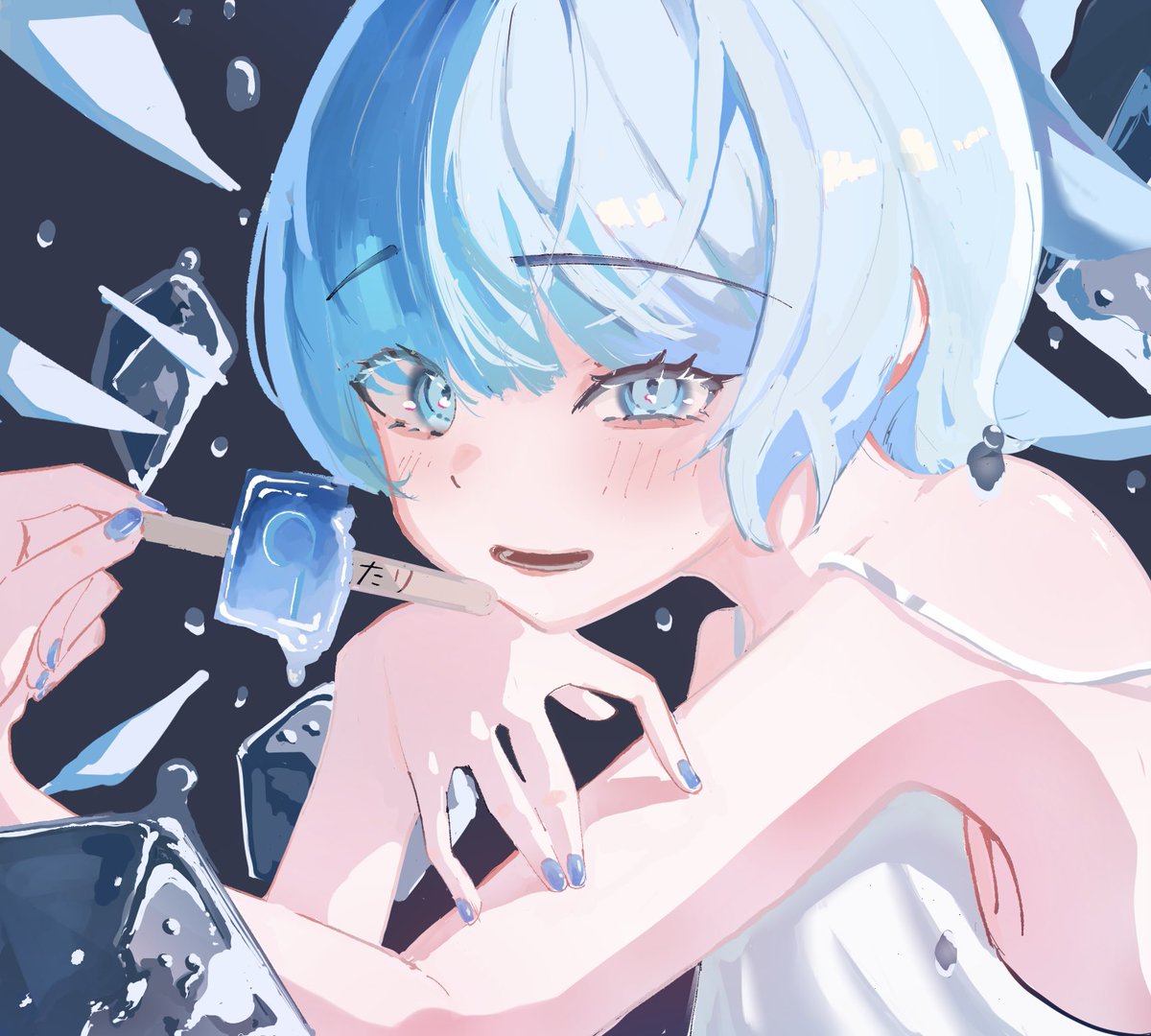maga_warui's tweet photo. あっついね…
＃東方Project  ＃チルノ https://t.co/4r7p7aUqLi