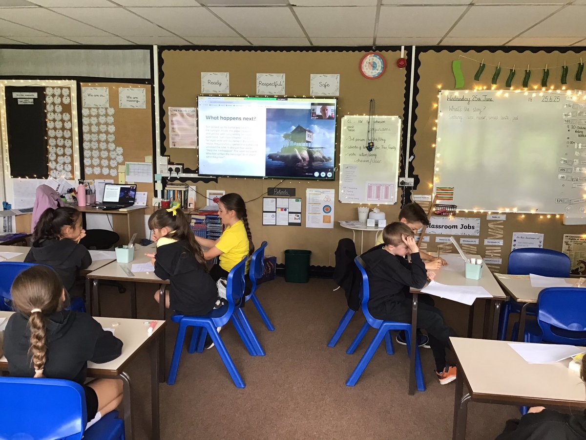 Y4Gayton's tweet photo. We’re taking part in a Writing Workshop with @HeyPobble and @HelpPicture. We’re loving being creative and spending time on our own stories. https://t.co/ZYwyJnUYnL