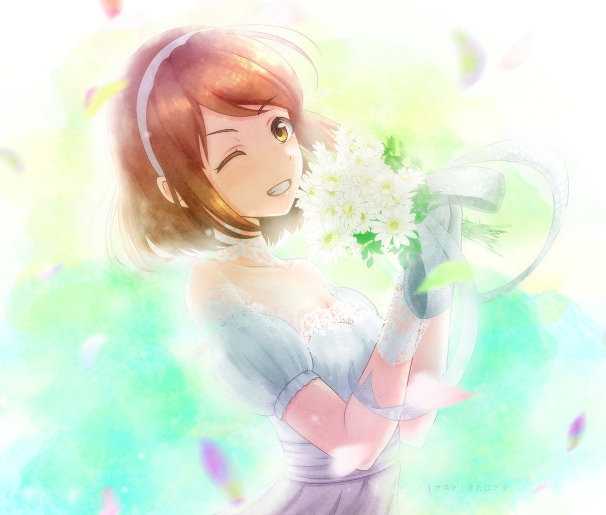 kitahaSou's tweet photo. 明日(6/26)は、
スクスト2、沙島悠水ちゃんお誕生日！
ってことで描きました

ジューンブライド風、
髪型は諸事情により通常の髪型
pixivでは期間限定の蛍エフェクトも付けています
https://t.co/kWlMBuGLsI

★無言フォロー大歓迎！
★最近skeb（イラスト依頼募集）始めました
#スクスト2 #イラスト https://t.co/qPFFJwFrMQ