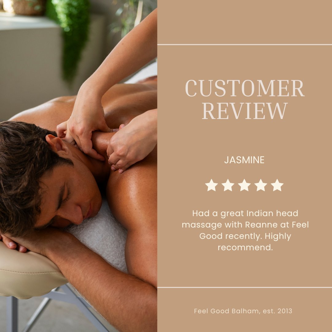 We love #satisfiedcustomers here at #feelgoodbalham and it's always lovely to hear their feedback. Why not book one of our treatments and discover our #fivestarservice for yourself? #satisfiedcustomers #therapyspace #naturalhealing #feelinggood