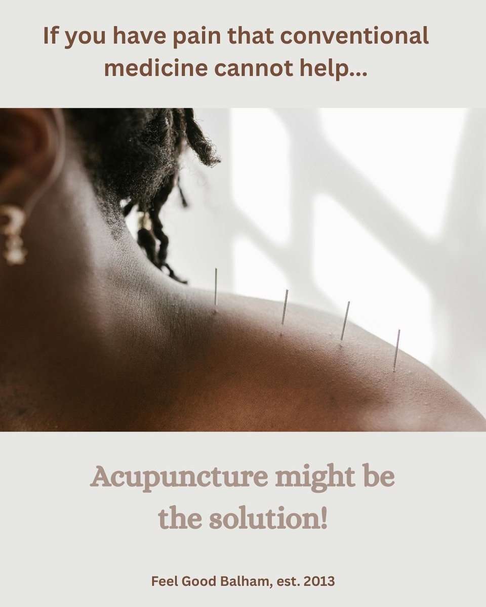 Although tiny, #acupuncture needles bring oxygen and fresh blood to painful areas, are anti-inflammatory and affect the body's neurotransmitters, lessening the effect of pain. If you're suffering from pain and can't seem to get rid of it, it could be just the thing.