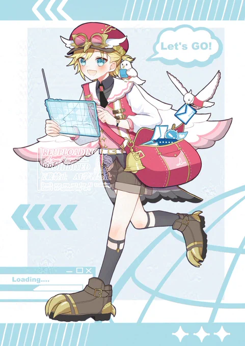 バーチャル空間の伝書鳩レンくん #グッスマイラコン09レン #鏡音レン
