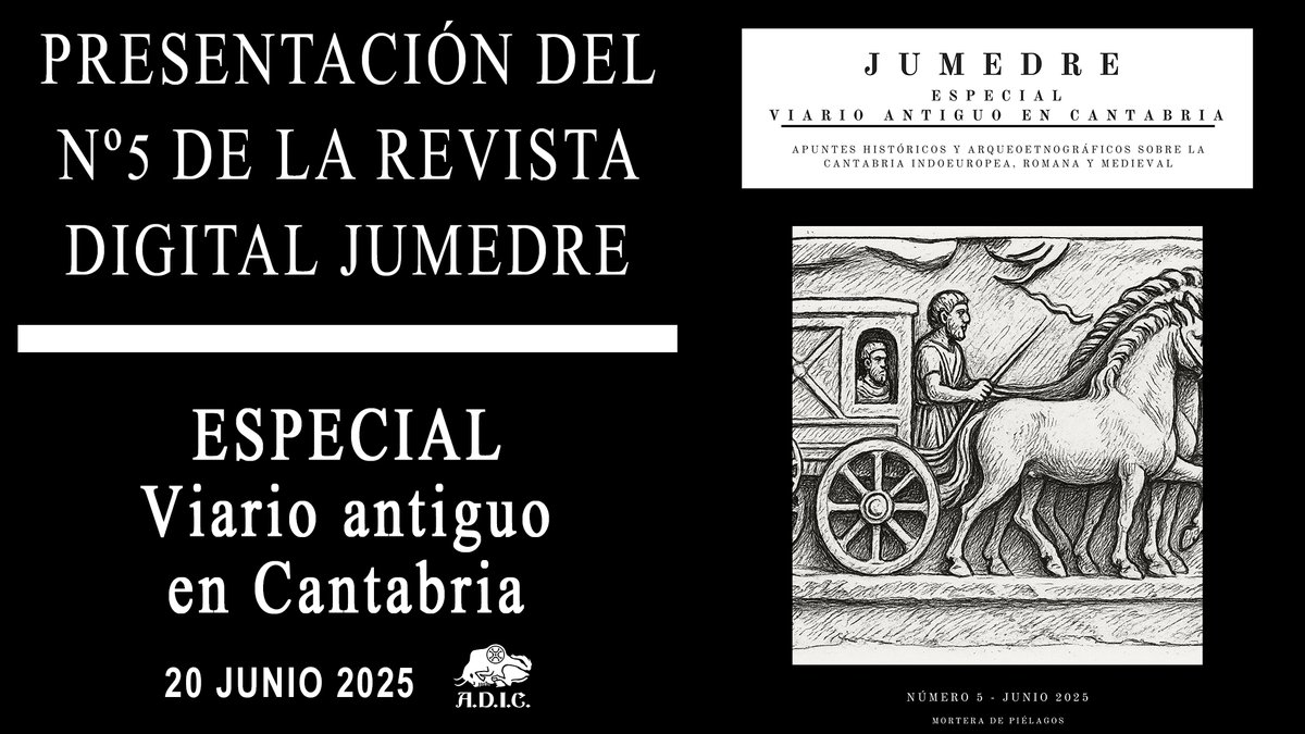 ASOCIACIONADIC's tweet image. Vídeo de la presentación en la Asociación ADIC del nº 5 de la Revista digital cultural JUMEDRE. Un monográfico sobre el tema del viario antiguo en Cantabria. ▶️youtu.be/ScJiqDDrId0?si…