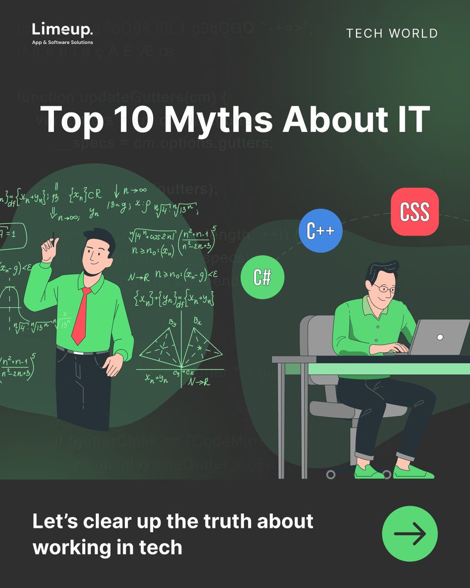 limeup_io's tweet image. Think IT is just coding all day in a hoodie? Think again💥 Tech is creative, diverse, and full of opportunities for everyone, regardless of background. Ready to bust some myths?

#TechMyths #LifeInTech #TechCareers #BreakingMyths #Limeup