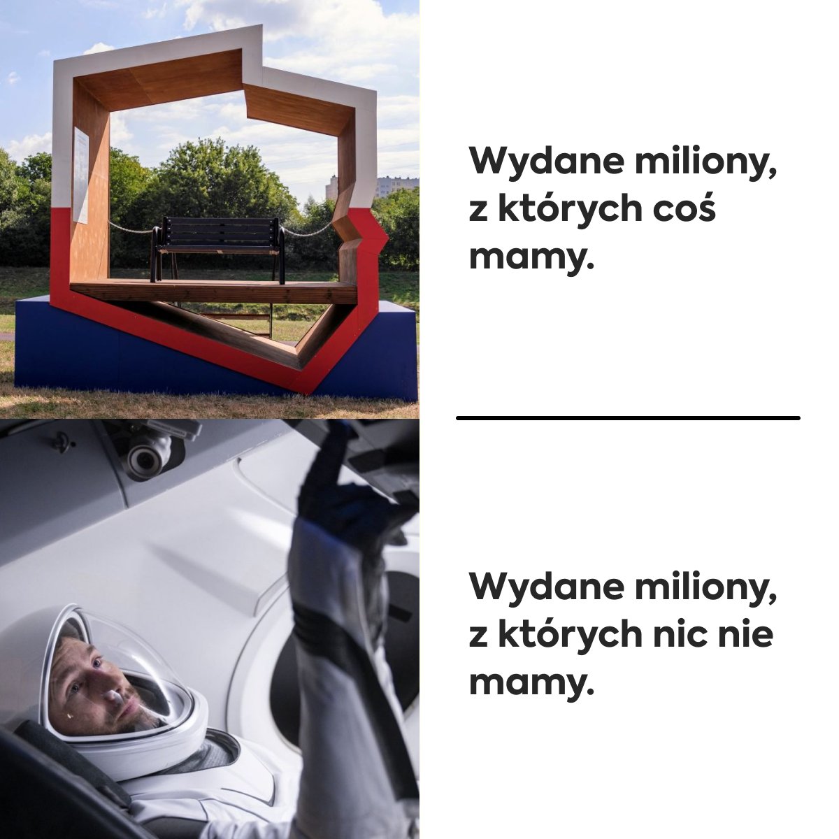 Przedstawiam wam zaktualizowaną (po dzisiejszym poranku) wizualizację "nic nie mania" 😂