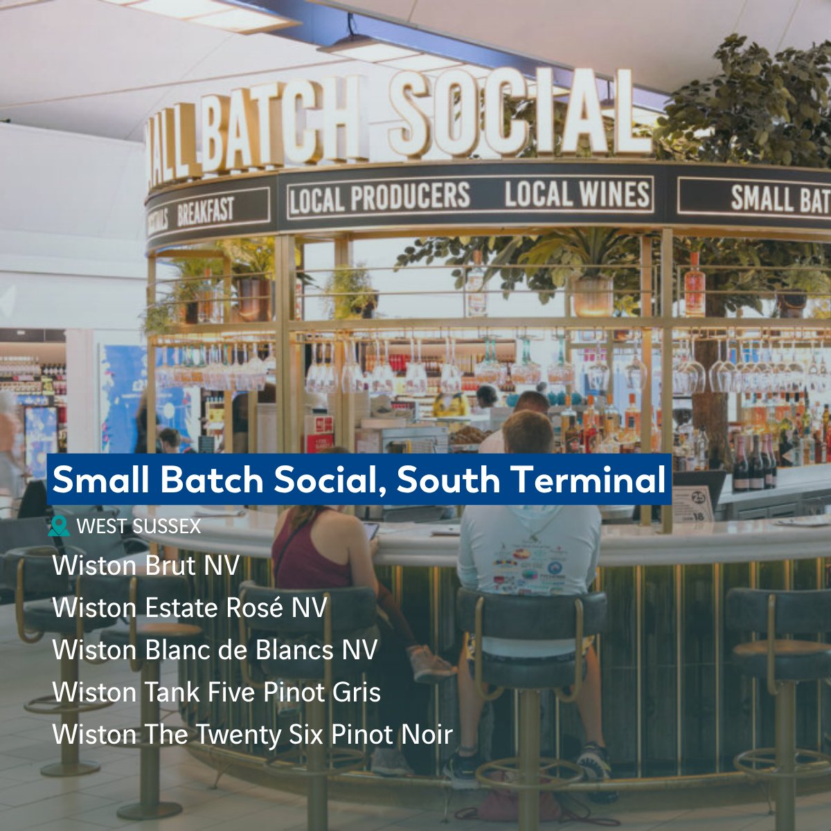 Gatwick_Airport's tweet image. This #EnglishWineWeek, we are celebrating the exceptional vineyards local to London Gatwick that provide a selection of English wines across our airport.
Whether you're sampling a glass at one of our bars or restaurants, or buying a bottle to take a piece of our region with you…