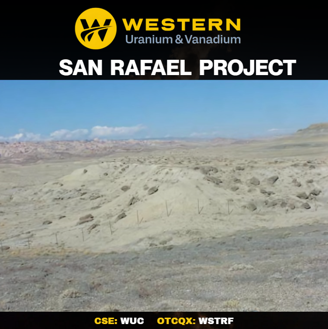 San Rafael Project, Utahℹ️
🇨🇦CSE: WUC 🇺🇸OTCQX: WSTRF #uranium #vanadium

• Development project situated on ~3,540 acres in Emery County, Utah
• San Rafael Uranium District and Tidwell Mineral Belt location
• More than 3,000 historic holes drilled; last drill program 2007 to