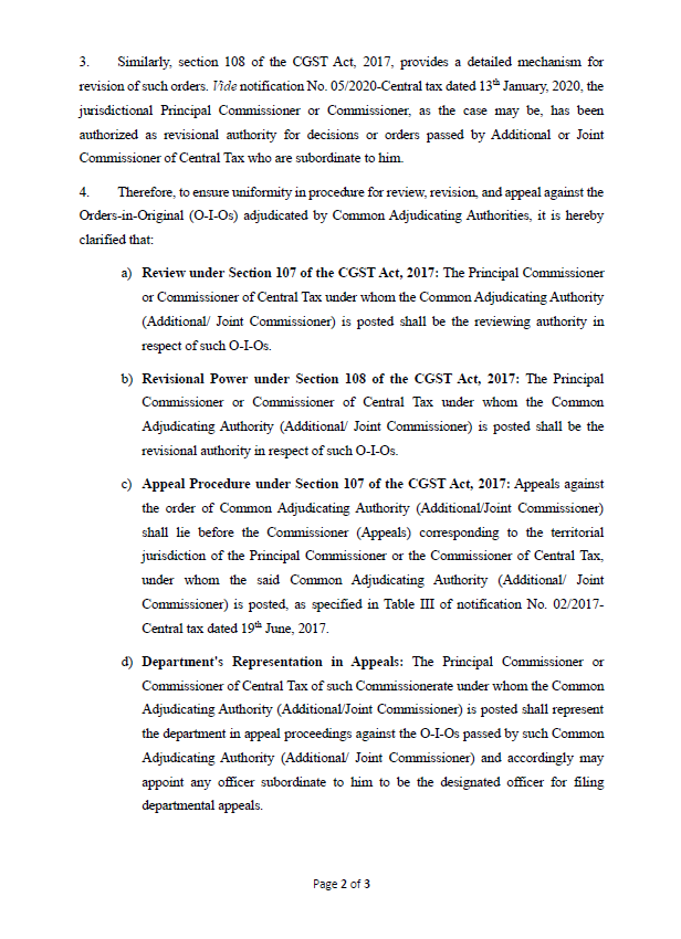 krajprakash's tweet image. #CBIC clarifies Review, Revision &amp;amp; Appeal procedure for CAA orders on DGGI SCNs
✅ Review/Revision: Jurisdictional Commissioner
✅ Appeals: Concerned Commissioner (Appeals)
✅ Dept Representation: Jurisdictional Commissioner
✅ DGGI comments may be sought
#GSTCircular 250/07/2025