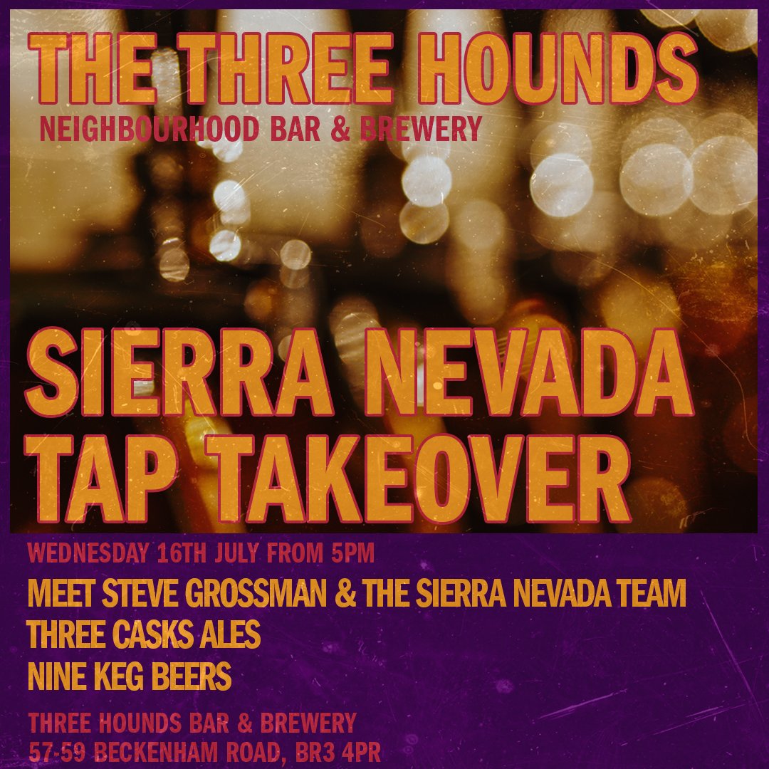 Sierra Nevada Tap Takeover!

To say Matt is absolutely buzzing for this is an understatement. One of the orginal beers that got him into Brewing and creating the Three Hounds and the amazing neighbourhood bar he calls home is going to be at the bar.