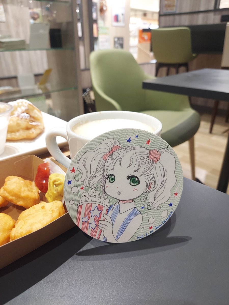 ararand's tweet photo. ポップコーンなイメージのラクガキ https://t.co/1yBzabN3v8