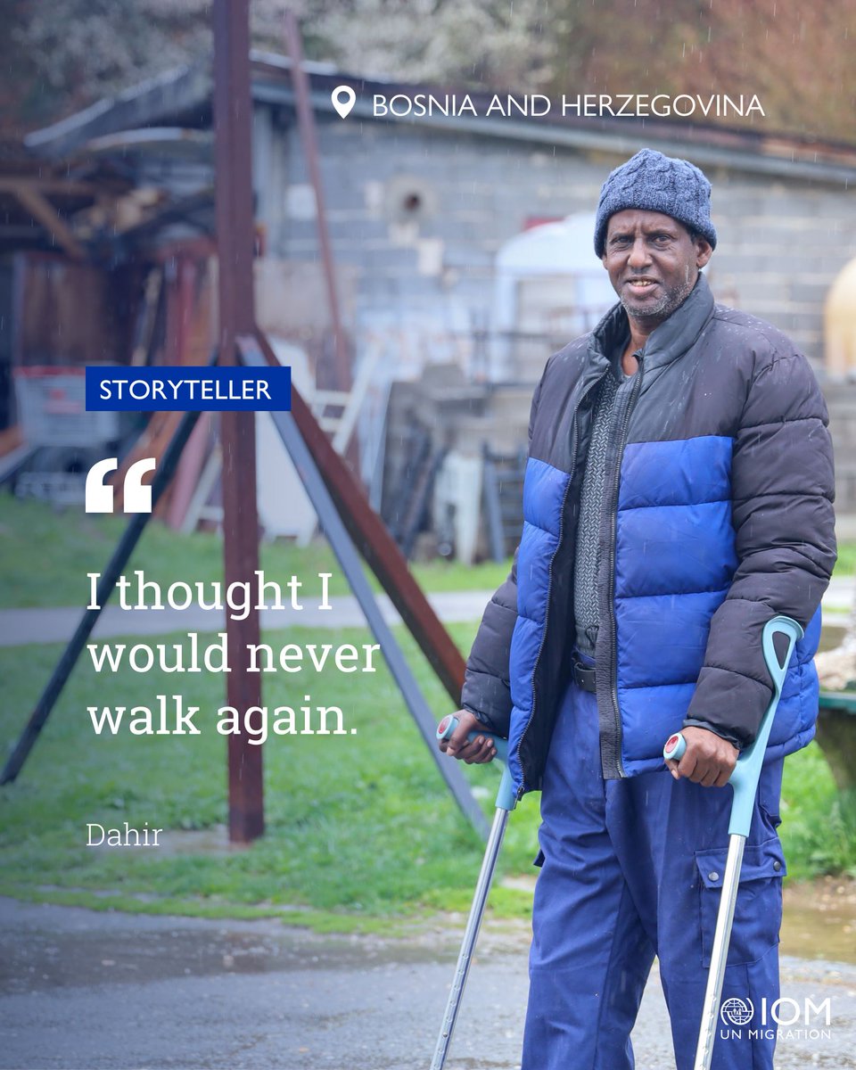 IOMBiH's tweet image. After surviving a life-altering accident, Dahir achieved the unthinkable: he learned to walk again, reminding us that hope and determination can overcome even the toughest challenges.
👉 Read more about Dahir’s inspiring recovery: shorturl.at/ldLzp