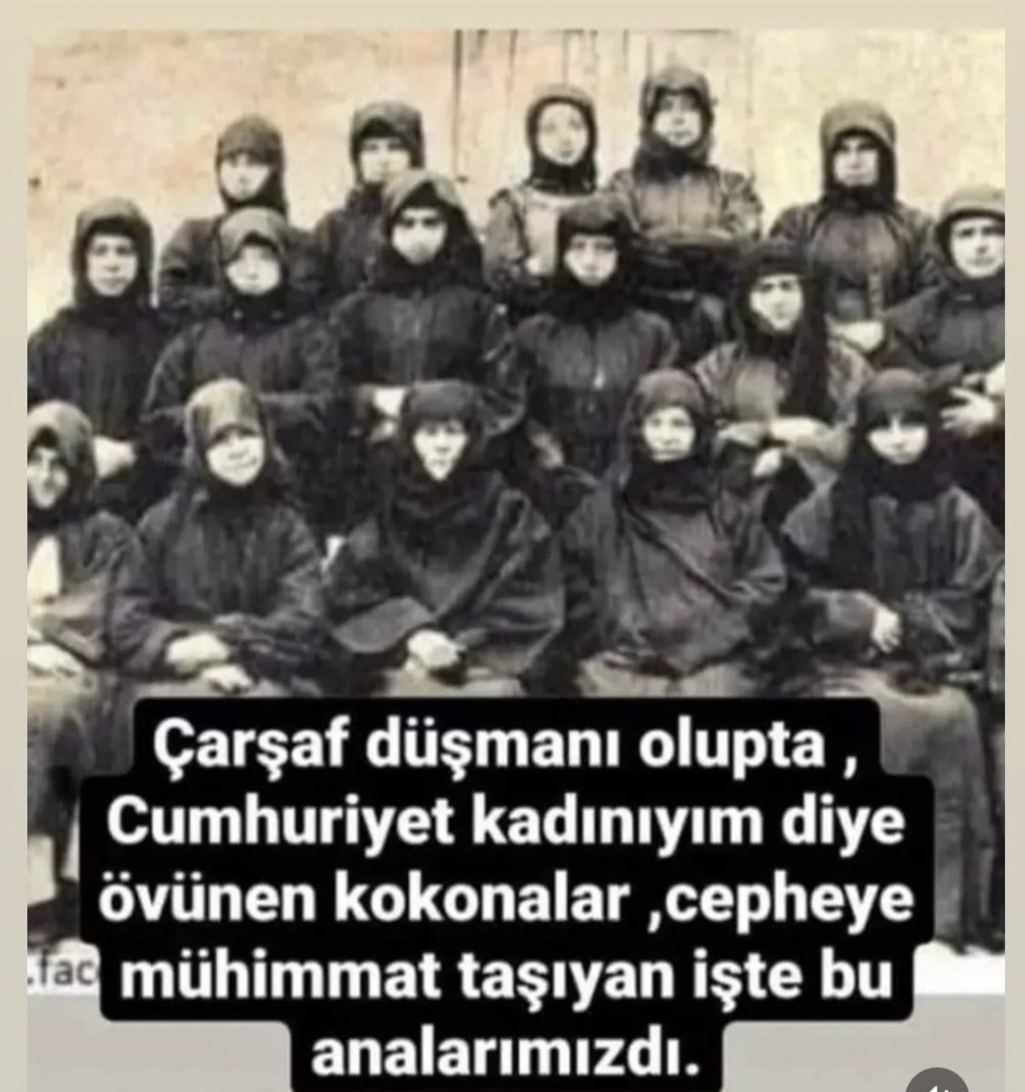 Çarşaf Düşmanları iyi bakın 👇