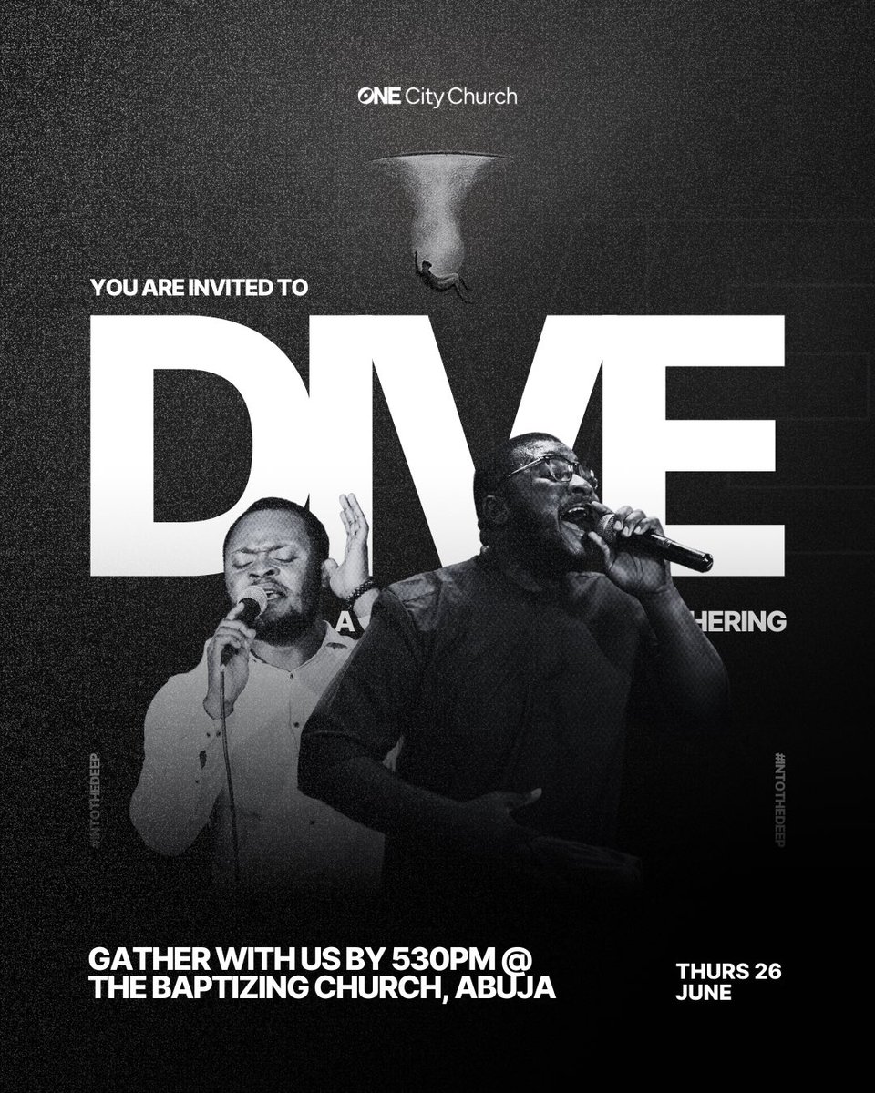 Into the deep we go. 🌊

Join us for an evening of heartfelt worship and prayer as we seek God’s presence together. 

Let’s go deeper than the surface and discover what He has for us. 

See you there! 💙