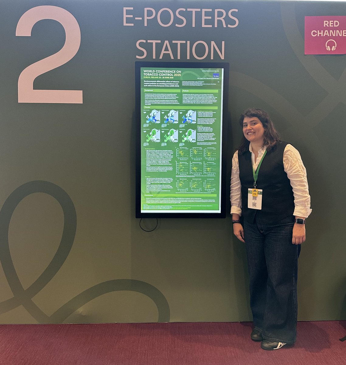 AriadnaFeliu's tweet image. #WCTC2025: Learn more about the #socioeconomic differential #effect of tobacco control #policies on #smoking prevalence &amp;amp; quit ratios in the #EU? 🇪🇺🚭—Go check our e-poster on the 3rd floor! @StvFdz @CrisMarMar @irenetami @WCTC_official @TobControlUnit @TobControlScale