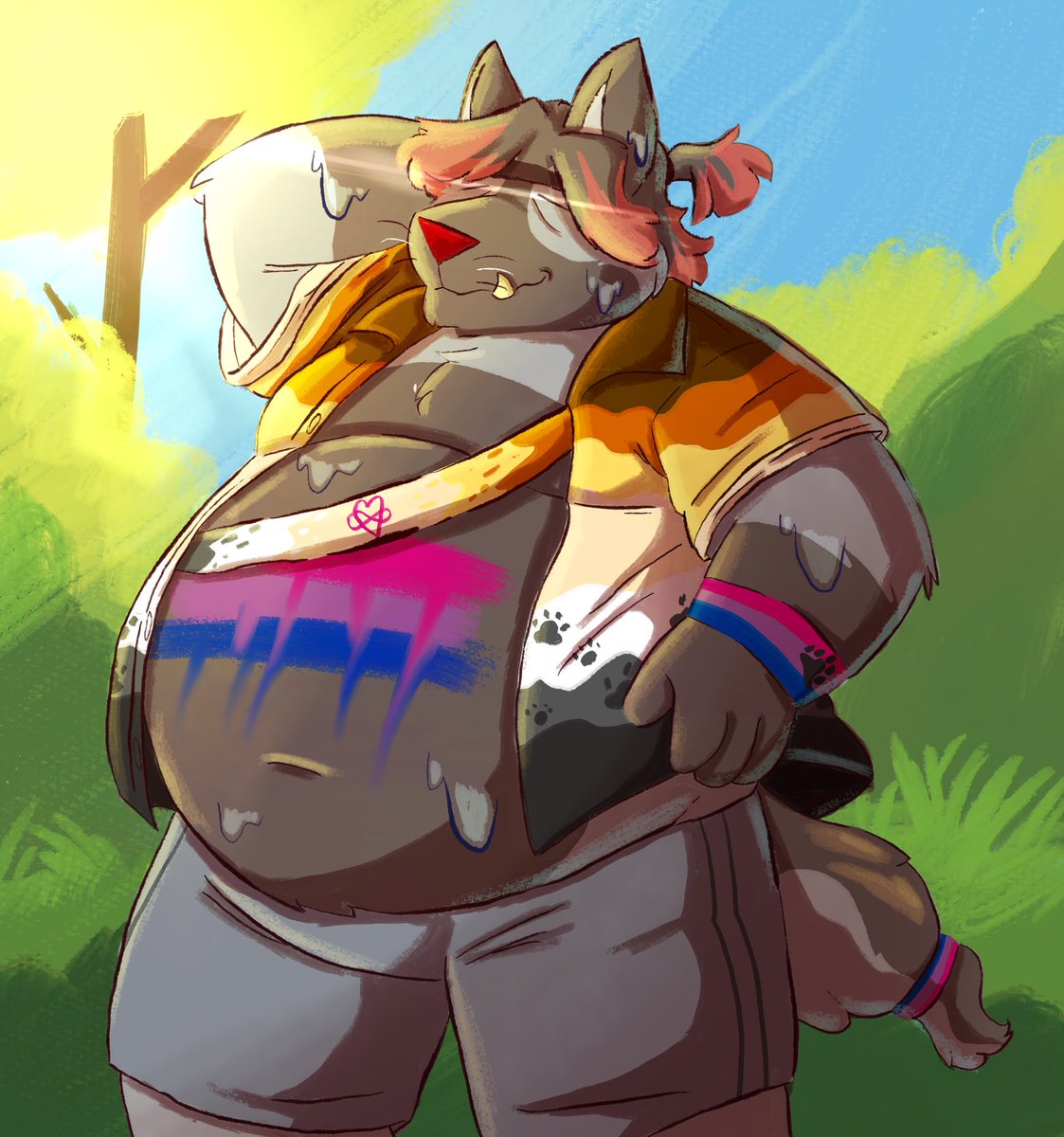 ChubbyMeel's tweet photo. Been a busy month so this is the only art I managed to pumped out this month, tho I really like it! https://t.co/ercOhGRhdc