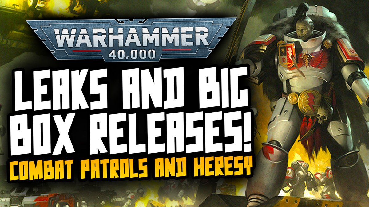 We have leaks regarding the Horus Heresy price and release which add fuels to fire with the Black Templars and Grey Knights! Also, lots of new Combat Patrols are coming! Get ready, brothers! #WarhammerCommunity #warhammer40k 

youtu.be/ox-NUt57zM8