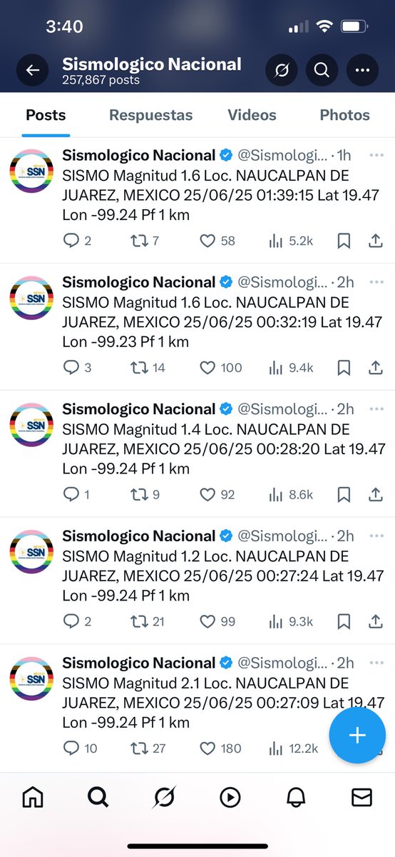 Naucalpan otra vez será noticia o Trending Topic …en las 3 horas y 45 minutos de este miércoles 
ya van 5 #microsismos reportados

#Sismo #microsismo #temblor #Naucalpan