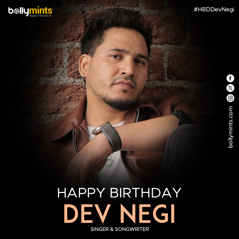 BollyMints's tweet photo. Wishing A Very Happy Birthday To Singer & Songwriter #DevNegi !
#HBDDevNegi #HappyBirthdayDevNegi https://t.co/4sbb7LciHq