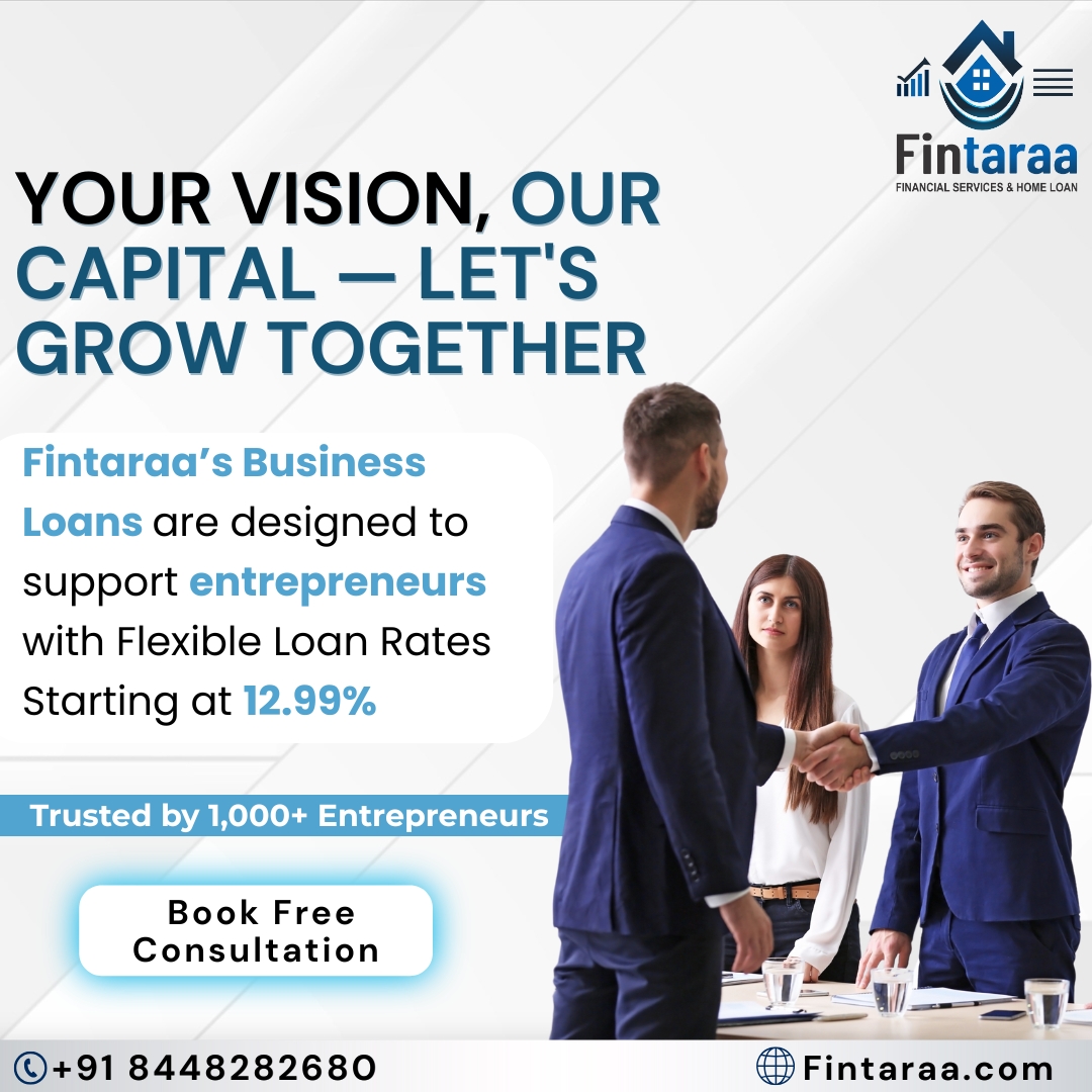 fintaraa's tweet photo. Fintaraa’s Business Loans are crafted for entrepreneurs like you — with flexible rates starting at just 12.99%. Let’s grow your business together! 🚀 Book your free consultation today.

📞 Call now: 8448282680
🌐 Visit: https://t.co/DMMRSfwAHe

#BusinessLoan #EntrepreneurFunding https://t.co/tSCNcg54WH