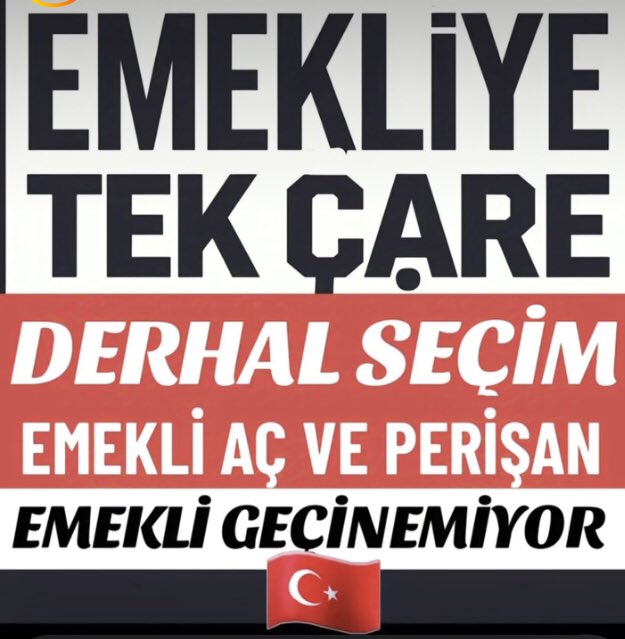 sevimkaptann7's tweet image. Hükümet değişmeden huzur gelmez 
Emeklinin cebinden eksiltmeyi 
alışkanlık haline getirdiler 
Ahımız yanlarına kalmamalı 

#2025KasımSeçimLazım