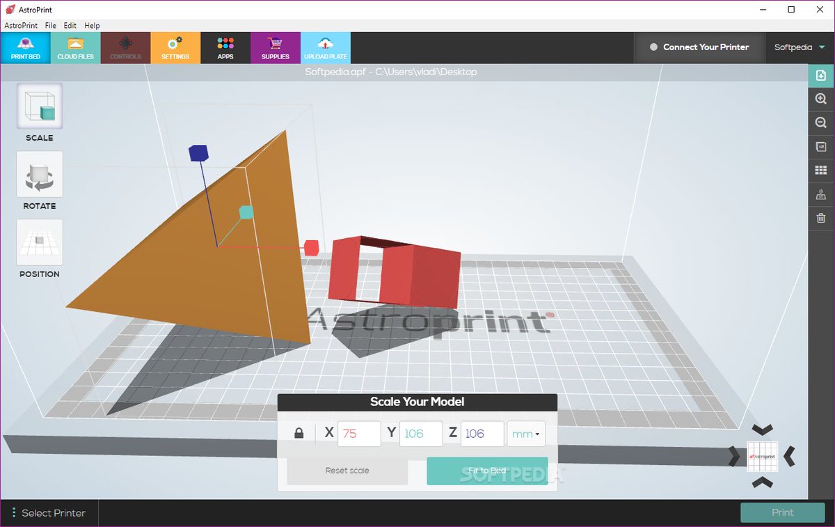 AstroPrint tweet media