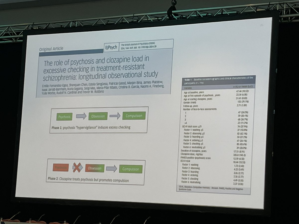 dr_l_evans's tweet image. Thought-provoking talk about the OCD and schizophrenia continuum by Dr Emilio Fernandez-Egea.