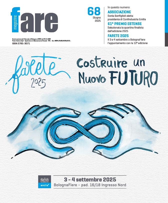 Confindustria Emilia (@confindustriaem) on Twitter photo È uscito il nuovo numero della nostra rivista, FARE!
Con uno speciale sull’elezione del nuovo Presidente di Confindustria Emilia, Sonia Bonfiglioli, e una sezione dedicata ai finalisti del 61^ <a href="/EstensePremio/">Premio Estense</a>.
👉Sfoglia la rivista: tinyurl.com/3yfch25m
#ConfindustriaEmilia È uscito il nuovo numero della nostra rivista, FARE!
Con uno speciale sull’elezione del nuovo Presidente di Confindustria Emilia, Sonia Bonfiglioli, e una sezione dedicata ai finalisti del 61^ <a href="/EstensePremio/">Premio Estense</a>.
👉Sfoglia la rivista: tinyurl.com/3yfch25m
#ConfindustriaEmilia