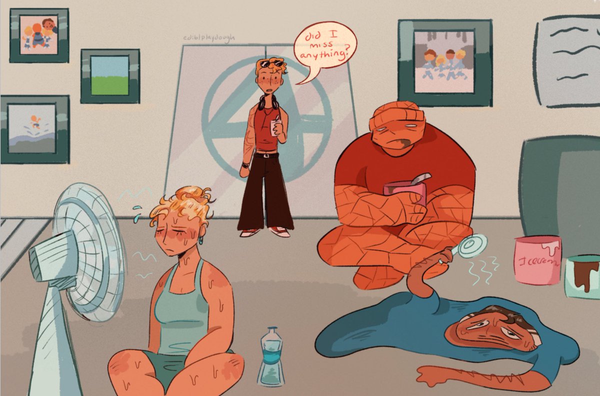 ediblplaydough's tweet image. Manhattan heatwave #FantasticFour