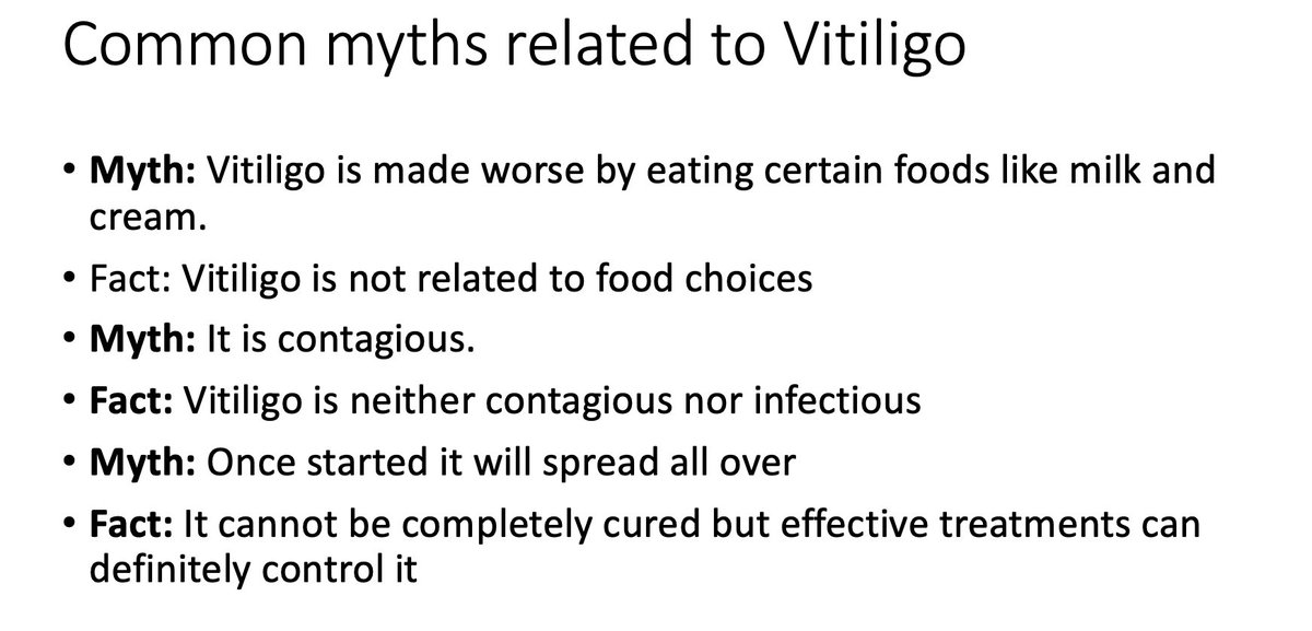 divya_sharmaMD's tweet image. Today is world Vitiligo day.
Studies have consistently shown vitiligo affects (Quality of life) QOL. Women with vitiligo experience greater QOL impairment & psychiatric morbidity than their male counterparts.
#vitiligo is completely benign but has huge psychosocial impact.…