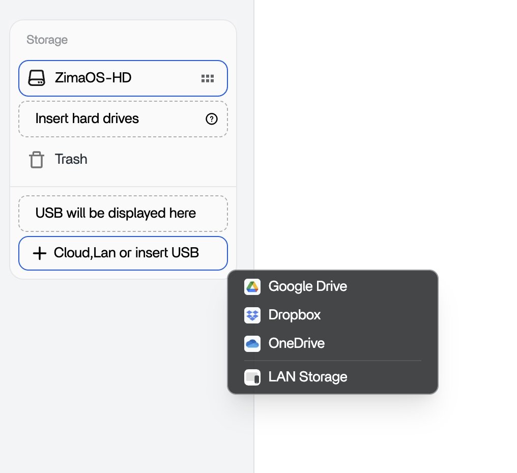 ZimaSpace's tweet image. ZimaOS lets you mount your cloud drives with one click — and yes, two-way sync is built right in.

Cloud in. Backup out. No fuss, no scripts. Just clean, smart storage. ☁️💾

Your NAS just got smarter.

#ZimaOS #CloudSync #NASLife #GoogleDrive #SelfHosted #LAN #OneDrive