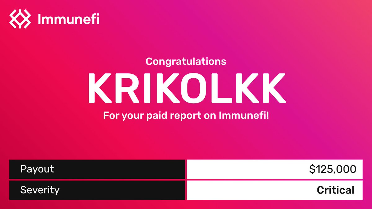 Immunefi tweet media