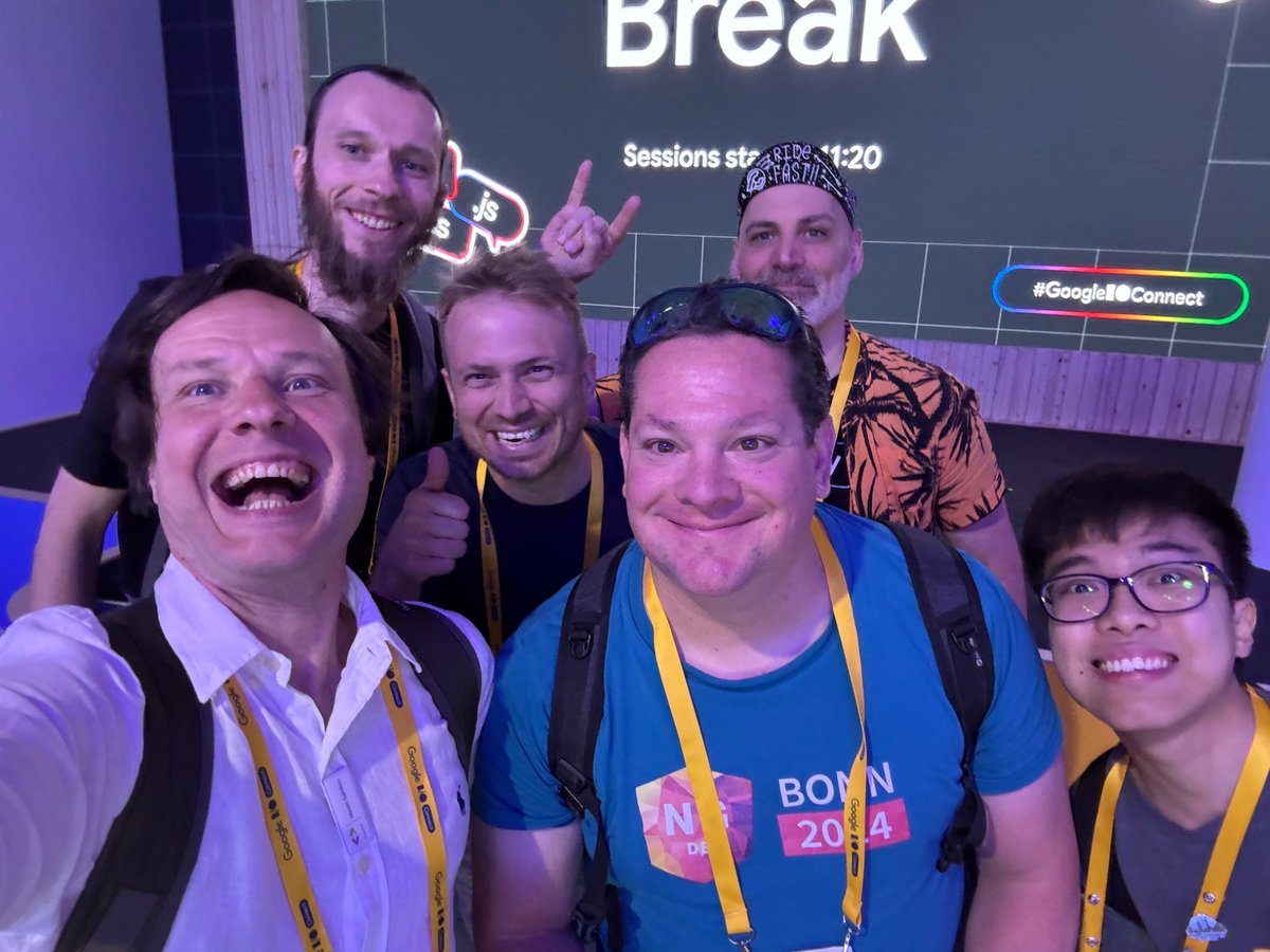 Maxim Salnikov (@webmaxru) on Twitter photo Meeting #ngFamily at #GoogleIOConnect!
<a href="/angular/">Angular</a> <a href="/stevermeister/">Stepan Suvorov 🇺🇦</a> <a href="/webdave_de/">Dave 🦄 ©</a> <a href="/samvloeberghs/">Sam Vloeberghs</a> <a href="/gerardsans/">ᐸGerardSans/ᐳ🚀🇬🇧</a> <a href="/henrylim96/">Henry Lim</a> <a href="/GoogleDevExpert/">@GoogleDevExpert</a> Meeting #ngFamily at #GoogleIOConnect!
<a href="/angular/">Angular</a> <a href="/stevermeister/">Stepan Suvorov 🇺🇦</a> <a href="/webdave_de/">Dave 🦄 ©</a> <a href="/samvloeberghs/">Sam Vloeberghs</a> <a href="/gerardsans/">ᐸGerardSans/ᐳ🚀🇬🇧</a> <a href="/henrylim96/">Henry Lim</a> <a href="/GoogleDevExpert/">@GoogleDevExpert</a>