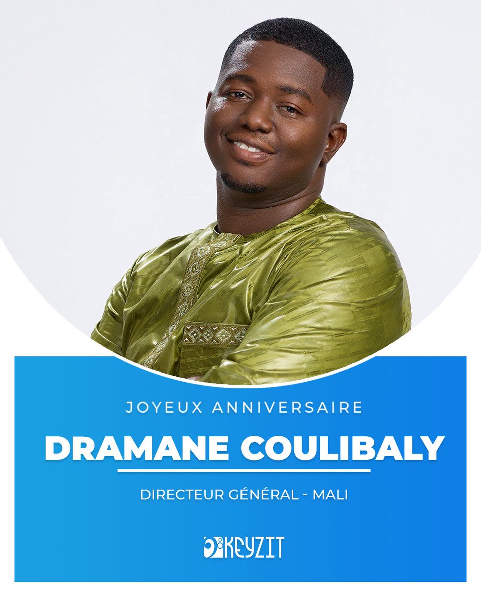 keyzit_cf's tweet photo. Toutes les équipes de Keyzit souhaitent un joyeux anniversaire à M. Dramane Coulibaly, Directeur Général - Keyzit Mali! 🎉🎂

#KeyzitCelebration #Keyzitml #Keyzit #AfricanMajor https://t.co/SPiHk0RolH