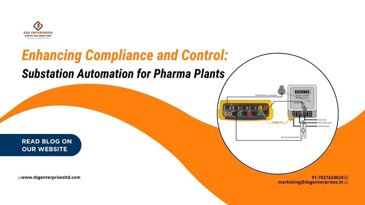 enterprises_dsg's tweet image. Enhancing Compliance and Control: Substation Automation for Pharma Plants.
Visit blog:- 
dsgenterprisesltd.com/enhancing-comp…

#DSG #PharmaAutomation #SubstationSolutions #SmartPharmaEnergy #PoweringPharma #SCADAinPharma #ReliableEnergySupply #IndustrialAutomation #DigitalSubstations