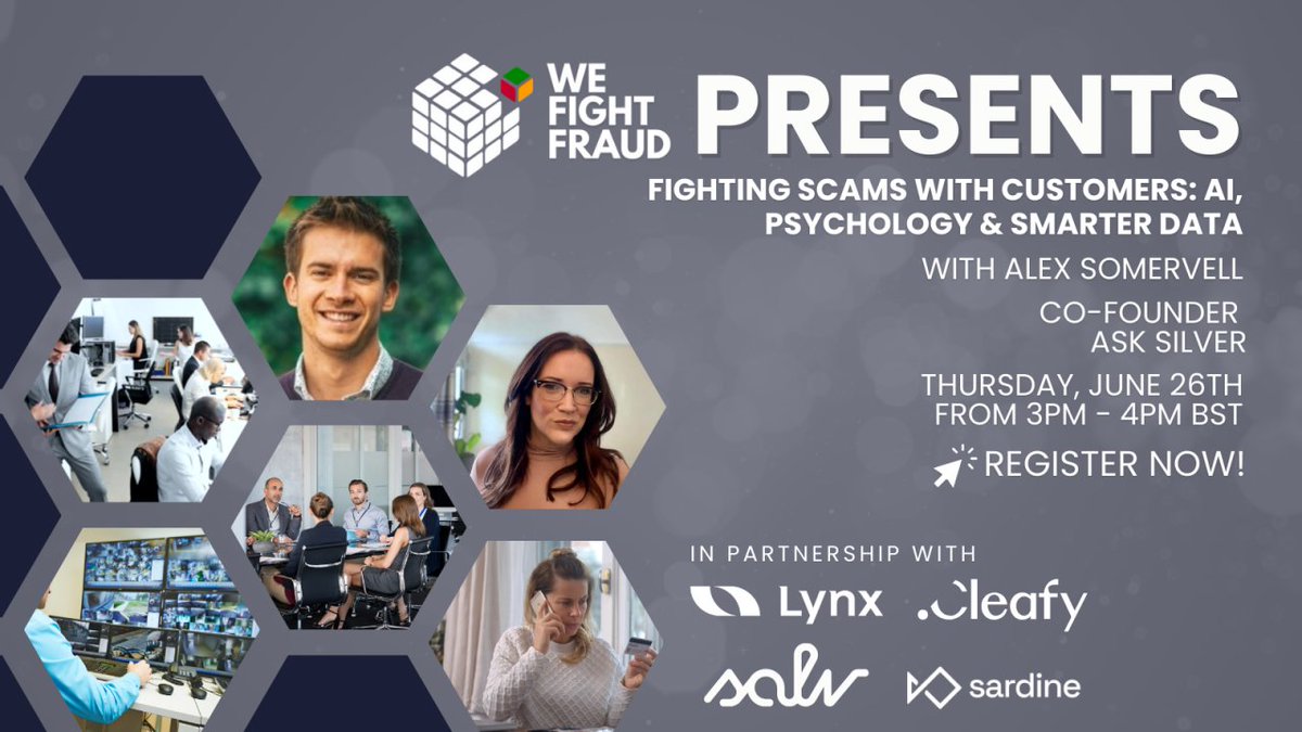 ⏳ Time’s almost up!

Join us tomorrow for WFF Presents: Fighting Scams with Customers — AI, psychology &amp; Smarter Data.
🗓️ June 26 | 🕒 3pm BST
📍 Live on Teams
🎟️ Register: lnkd.in/eTFQ74jK

#FraudPrevention #AI #Scams #WFFTogether
