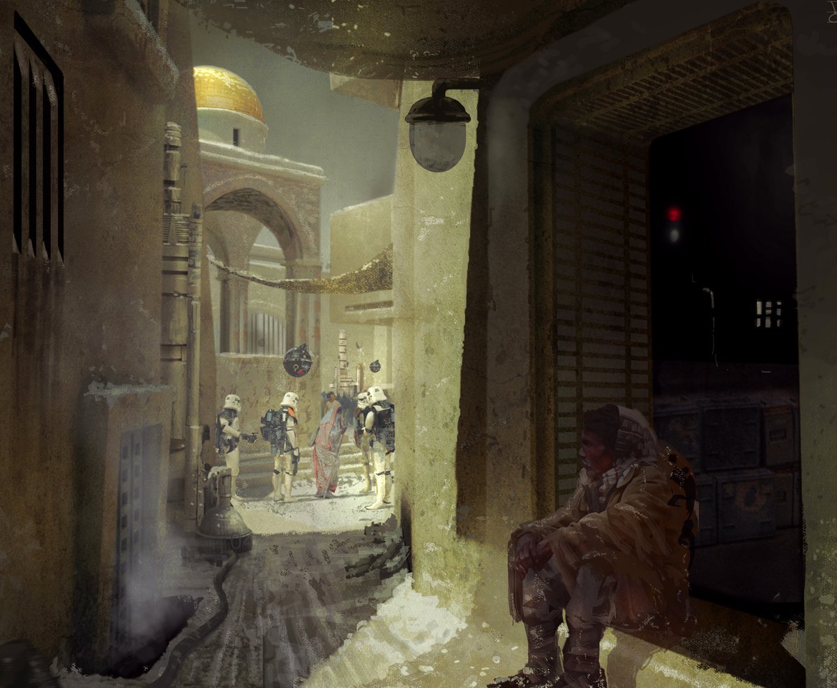 conceptartsw's tweet image. Rogue One: A Star Wars Story concept art by Vincent Jenkins