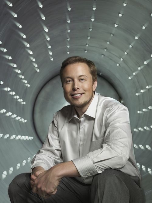A rare picture of Elon Musk from SpaceX early days.