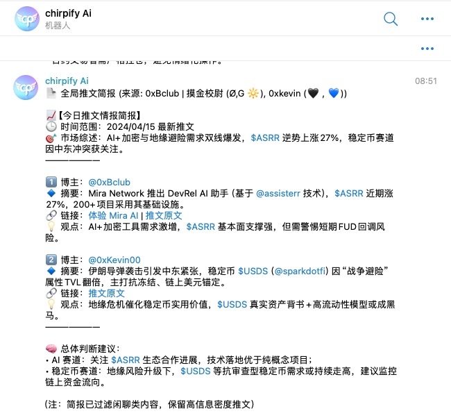 Chirpifyai's tweet photo. 🚀 Chirpify Beta is LIVE

Tired of scrolling feeds 24/7 just to stay updated?

Meet Chirpify — your AI-powered info assistant that delivers what matters, when it matters.

🧠 Set your own time. We fetch the top signals.

✅ Smart post summaries
✅ Growth trend detection
✅ Daily delivery with no noise

Everything shown in the screenshots was auto-generated by Chirpify.

🎯 Beta is now open to 100 users — free to join:
👉 https://t.co/YC9JJMOBm2

📩 DM us @Chirpifyai
💬 Telegram: https://t.co/dcT9UbLQnr

#Chirpify #ContentIntelligence #AItools #EarlyAccess
