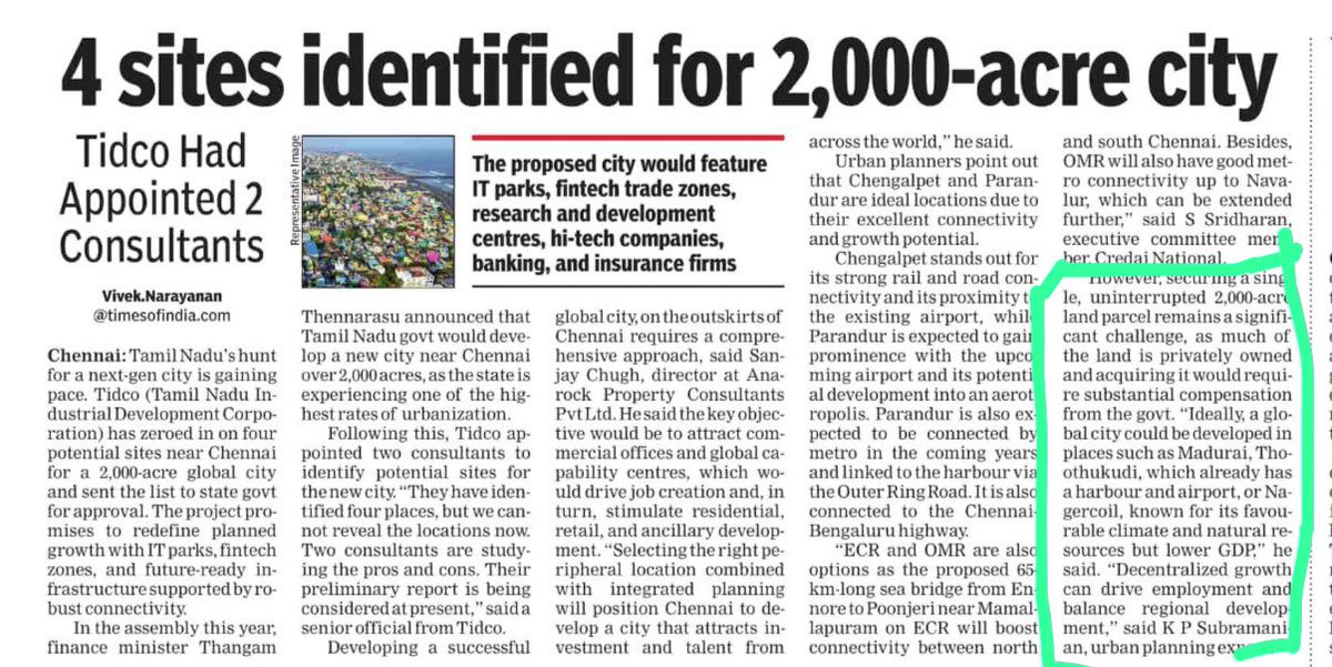 Balamurugan (@balamurugan8014) on Twitter photo Hon'ble CM <a href="/mkstalin/">M.K.Stalin</a> sir A 2,000acre global city could thrive in the #Madurai-#Thoothukudi corridor (🌱🚢✈️) Vast land in Virudhunagar district
awaits.Decentralized growth can boost jobs & balance regional development. Pls consider this to #SouthTN. <a href="/KanimozhiDMK/">Kanimozhi (கனிமொழி)</a> <a href="/ptrmadurai/">Dr P Thiaga Rajan (PTR)</a> Hon'ble CM <a href="/mkstalin/">M.K.Stalin</a> sir A 2,000acre global city could thrive in the #Madurai-#Thoothukudi corridor (🌱🚢✈️) Vast land in Virudhunagar district
awaits.Decentralized growth can boost jobs & balance regional development. Pls consider this to #SouthTN. <a href="/KanimozhiDMK/">Kanimozhi (கனிமொழி)</a> <a href="/ptrmadurai/">Dr P Thiaga Rajan (PTR)</a>